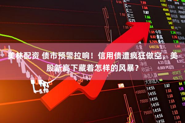 美林配资 债市预警拉响！信用债遭疯狂做空，美股新高下藏着怎样的风暴？