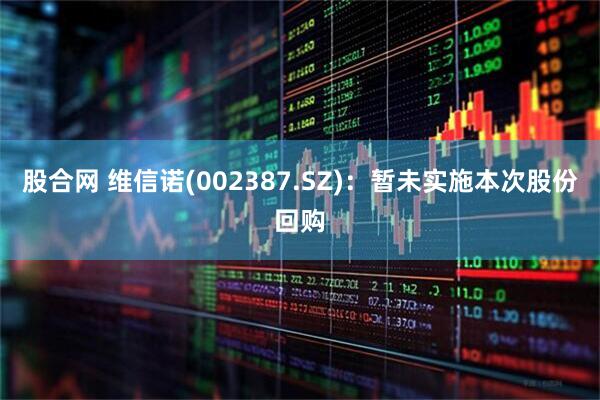 股合网 维信诺(002387.SZ)：暂未实施本次股份回购